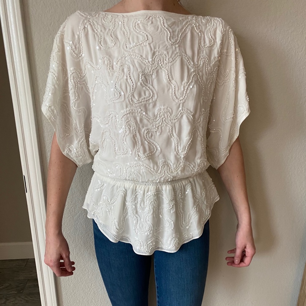 MM couture sequin top
